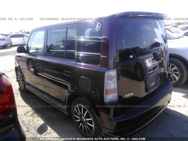 JTLKT334X50189588 - 2005 TOYOTA SCION XB 紫色 照片 3