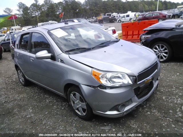 KL1TD6DE6AB100174 - 2010 CHEVROLET AVEO LS/LT SILVER photo 1