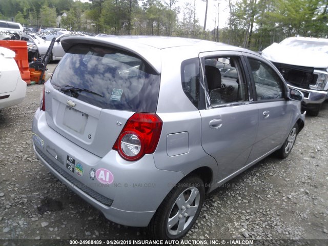 KL1TD6DE6AB100174 - 2010 CHEVROLET AVEO LS/LT SILVER photo 4