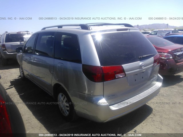 5TDZA23C74S194177 - 2004 TOYOTA SIENNA CE/LE SILVER photo 3