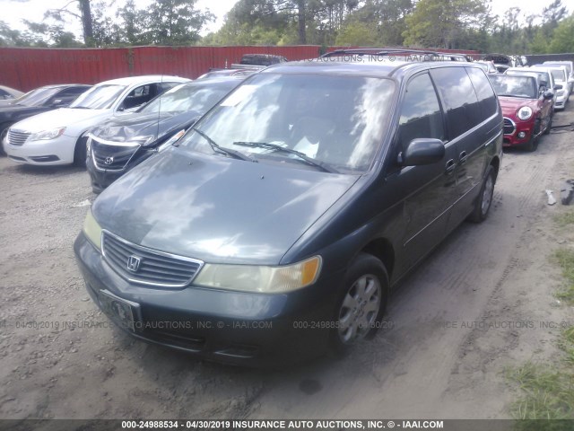 5FNRL189X3B055908 - 2003 HONDA ODYSSEY EXL GRAY photo 2