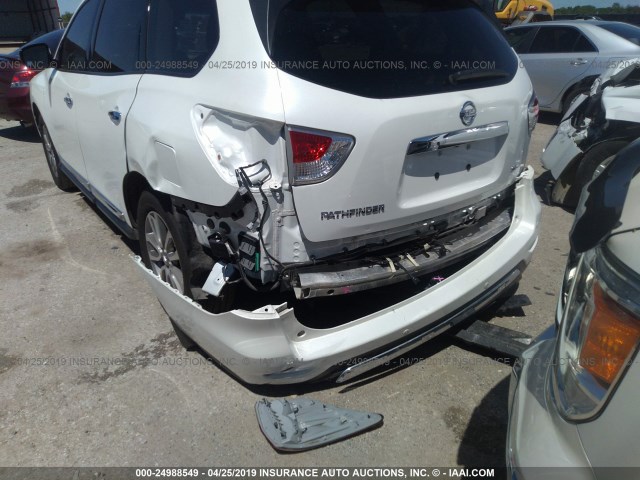5N1AR2MN8FC640648 - 2015 NISSAN PATHFINDER S/SV/SL/PLATINUM WHITE photo 6
