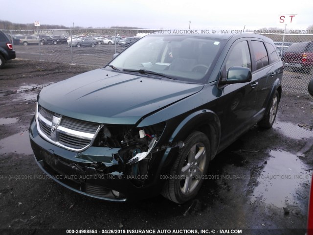 3D4GH57V59T512958 - 2009 DODGE JOURNEY SXT GREEN photo 2