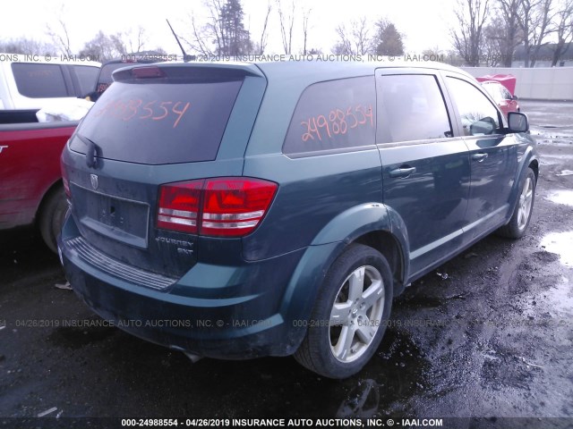 3D4GH57V59T512958 - 2009 DODGE JOURNEY SXT GREEN photo 4