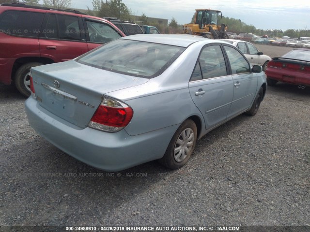 4T1BE32K35U979860 - 2005 TOYOTA CAMRY LE/XLE/SE Light Blue photo 4