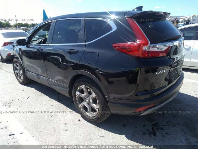 7FARW1H80JE007706 - 2018 HONDA CR-V EXL BLACK photo 3