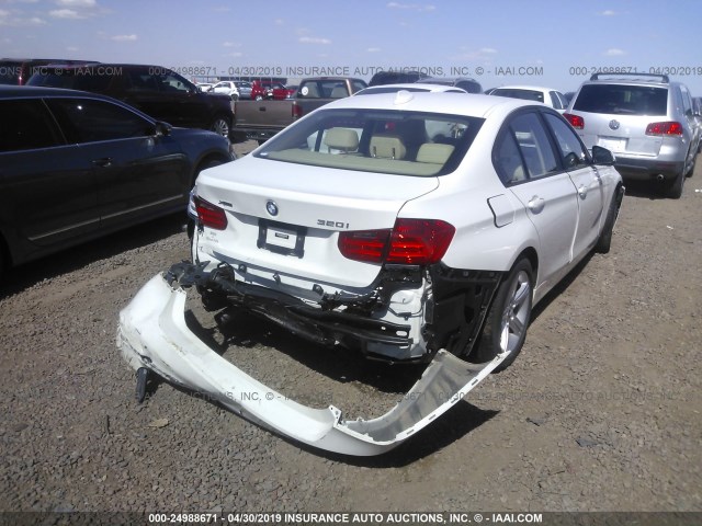 WBA3C3C58DF980672 - 2013 BMW 320 I/XDRIVE WHITE photo 4