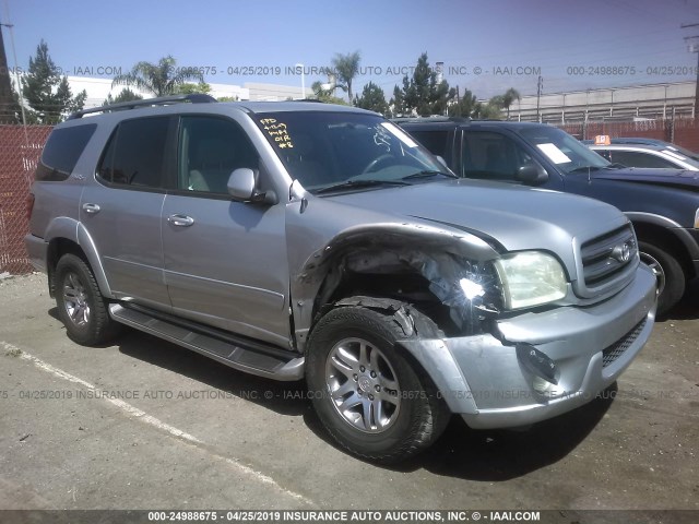 5TDZT34A04S216226 - 2004 TOYOTA SEQUOIA SR5 SILVER photo 1