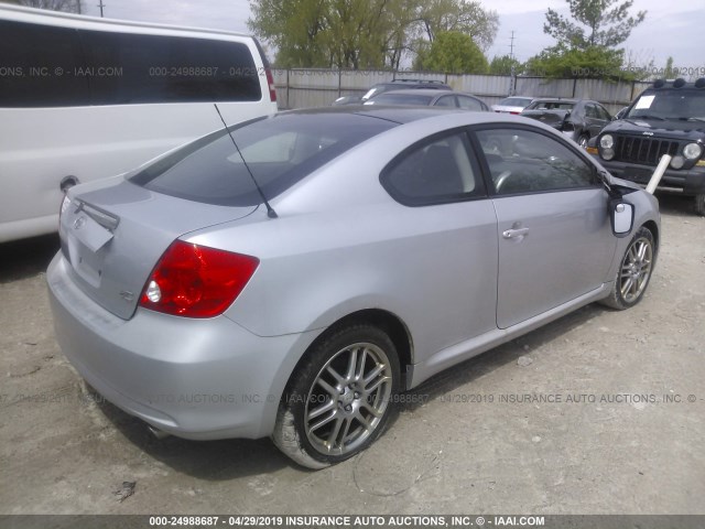 JTKDE177550003052 - 2005 TOYOTA SCION TC SILVER photo 4