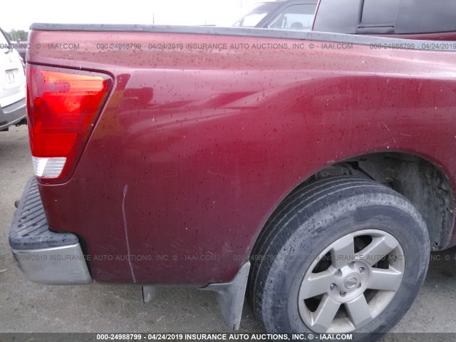 1N6AA07A24N543680 - 2004 NISSAN TITAN XE/SE/LE MAROON photo 6