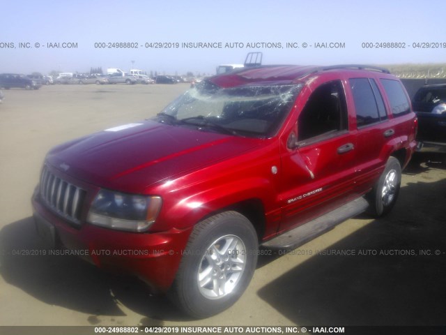 1J4GW48N44C420931 - 2004 JEEP GRAND CHEROKEE LAREDO/COLUMBIA/FREEDOM 红色 照片 2