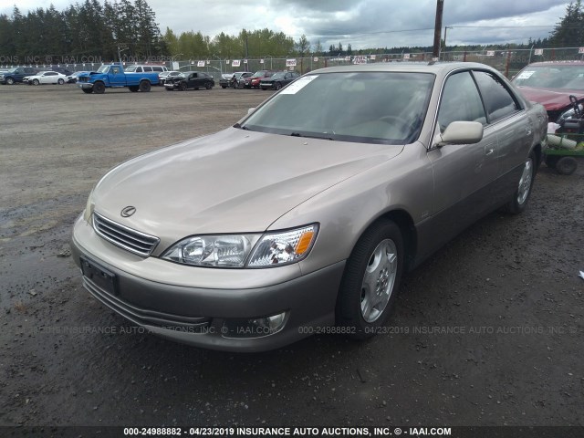 JT8BF28G6Y5090305 - 2000 LEXUS ES 300 GOLD photo 2