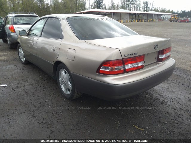 JT8BF28G6Y5090305 - 2000 LEXUS ES 300 GOLD photo 3