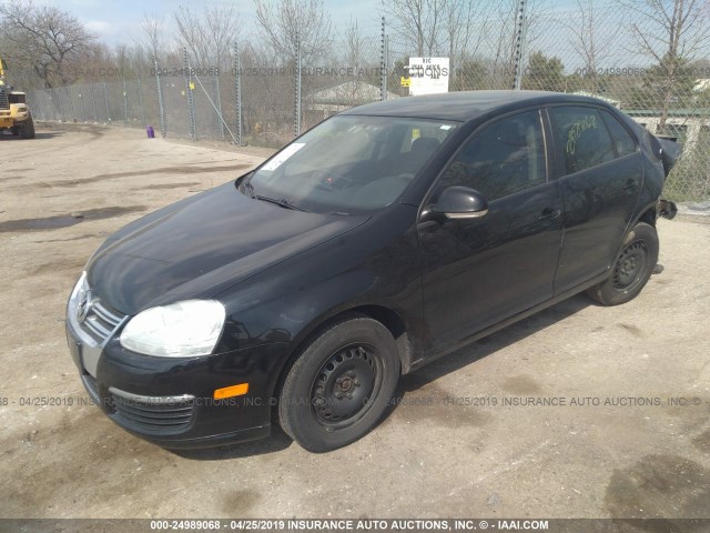 3VWPG71KX6M632168 - 2006 VOLKSWAGEN JETTA VALUE BLACK photo 2