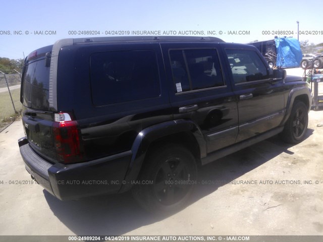 1J8HG48N36C214714 - 2006 JEEP COMMANDER BLACK photo 4