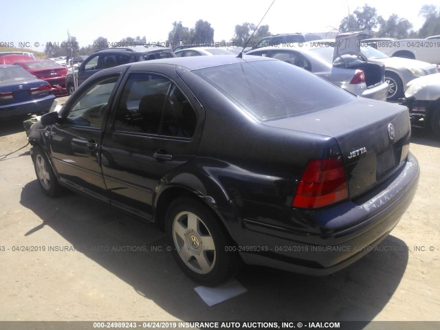 3VWRK69M43M114222 - 2003 VOLKSWAGEN JETTA GL BLUE photo 3