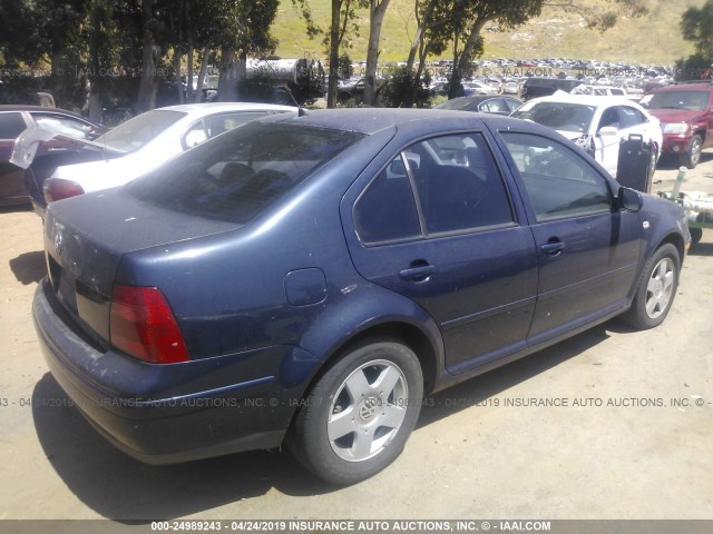 3VWRK69M43M114222 - 2003 VOLKSWAGEN JETTA GL BLUE photo 4