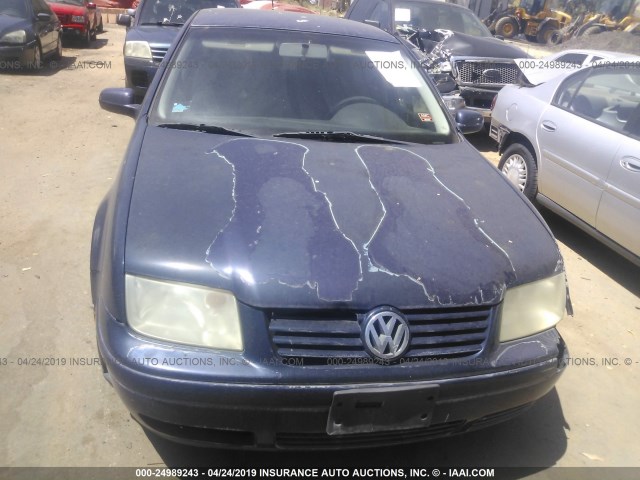 3VWRK69M43M114222 - 2003 VOLKSWAGEN JETTA GL BLUE photo 6