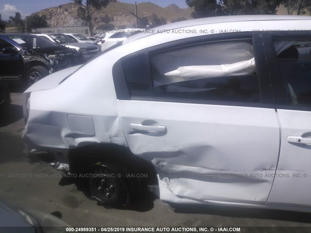 3N1AB61E19L697709 - 2009 NISSAN SENTRA 2.0/2.0S/2.0SL WHITE photo 6