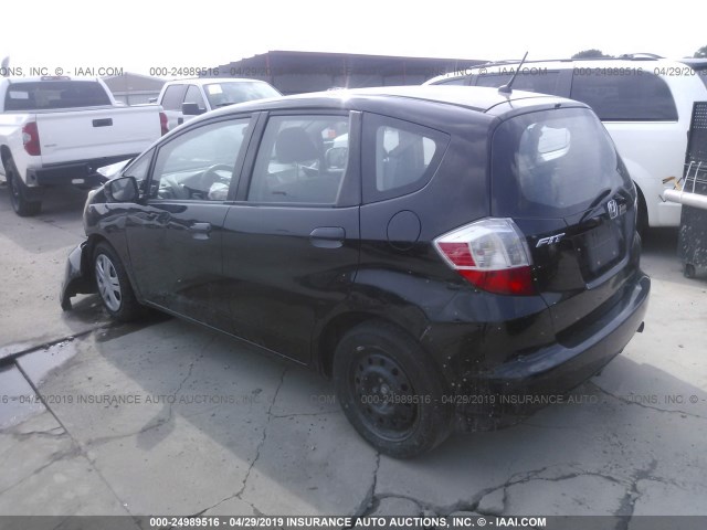 JHMGE8H26AC021017 - 2010 HONDA FIT BLACK photo 3