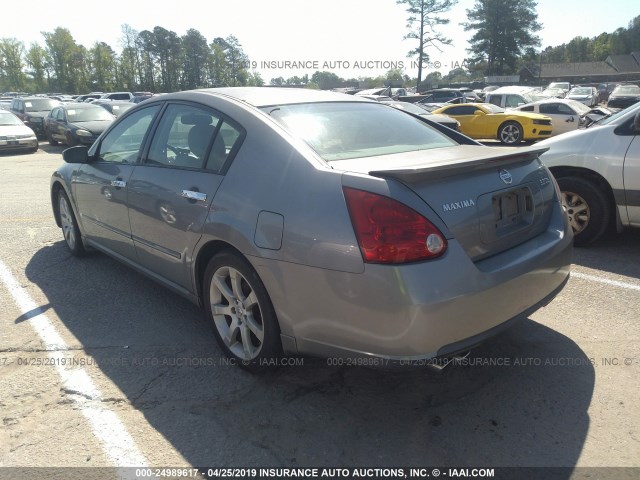 1N4BA41EX7C808488 - 2007 NISSAN MAXIMA SE/SL GRAY photo 3