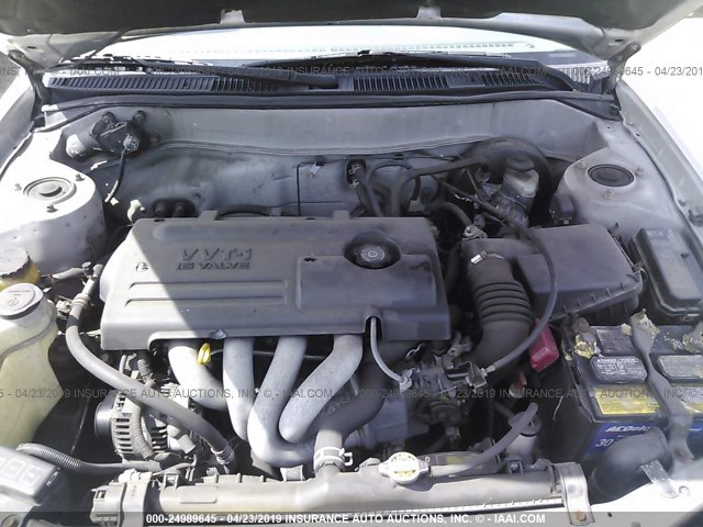 2T1BR12E72C564962 - 2002 TOYOTA COROLLA CE/LE/S SILVER photo 10