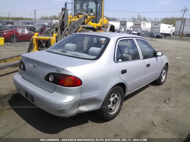 2T1BR12E72C564962 - 2002 TOYOTA COROLLA CE/LE/S SILVER photo 4