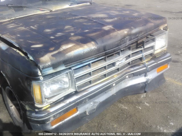 1GCCS14R2G8148104 - 1986 CHEVROLET S TRUCK S10 BROWN photo 6