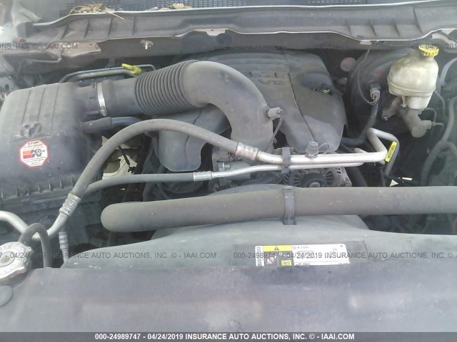 1C6RR7FT8DS585001 - 2013 RAM 1500 ST WHITE photo 10