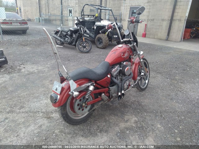 1HD4CJM18YK134495 - 2000 HARLEY-DAVIDSON XL883 C RED photo 4