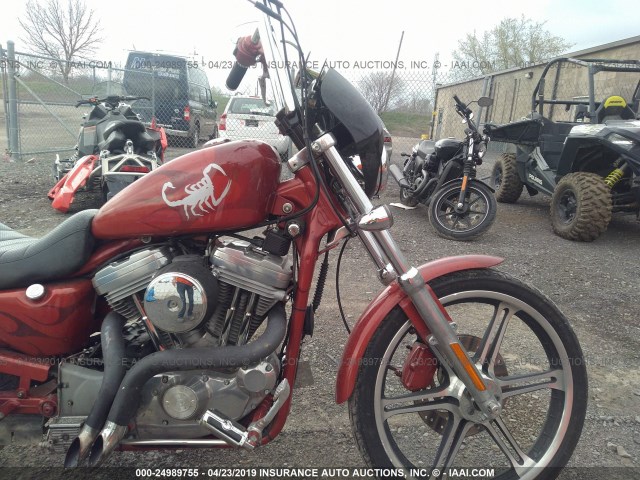 1HD4CJM18YK134495 - 2000 HARLEY-DAVIDSON XL883 C RED photo 5