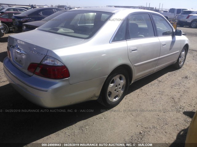 4T1BF28B53U311604 - 2003 TOYOTA AVALON XL/XLS SILVER photo 4