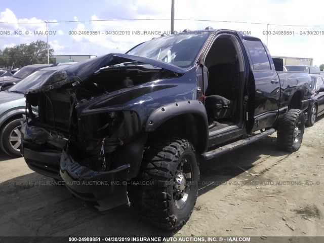 3D7KS28D35G728233 - 2005 DODGE RAM 2500 ST/SLT BLACK photo 2