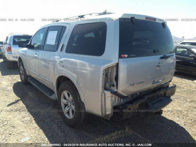 5N1AA0NC0AN621727 - 2010 NISSAN ARMADA SE/TITANIUM/PLATINUM SILVER photo 3