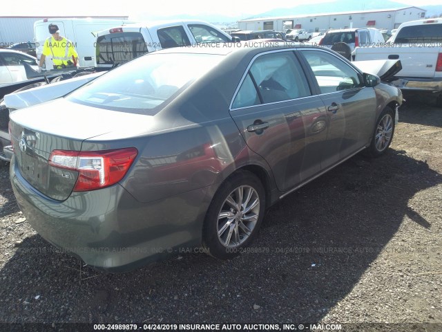 4T4BF1FK7CR186527 - 2012 TOYOTA CAMRY SE/LE/XLE GREEN photo 4