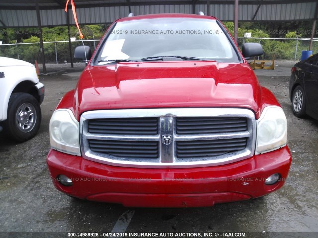 1D4HB58D44F108936 - 2004 DODGE DURANGO LIMITED RED photo 6