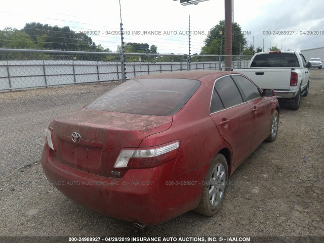 JTNBB46K873021668 - 2007 TOYOTA CAMRY NEW GENERAT HYBRID RED photo 4