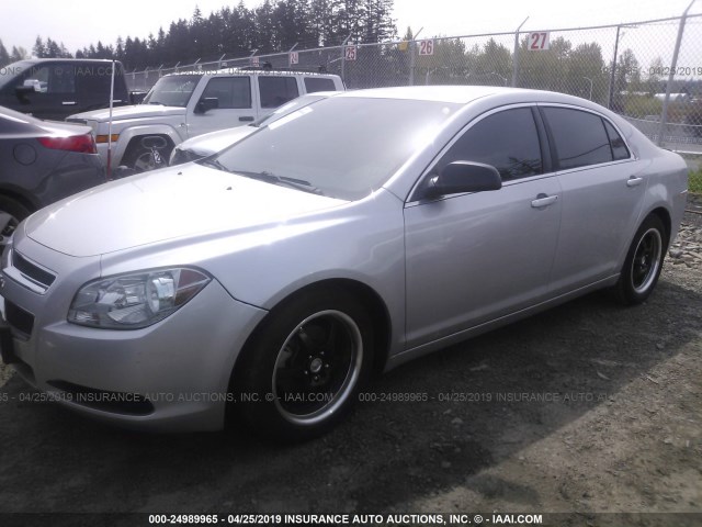 1G1ZA5EU3BF368565 - 2011 CHEVROLET MALIBU LS SILVER photo 2