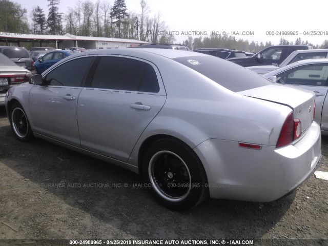 1G1ZA5EU3BF368565 - 2011 CHEVROLET MALIBU LS SILVER photo 3