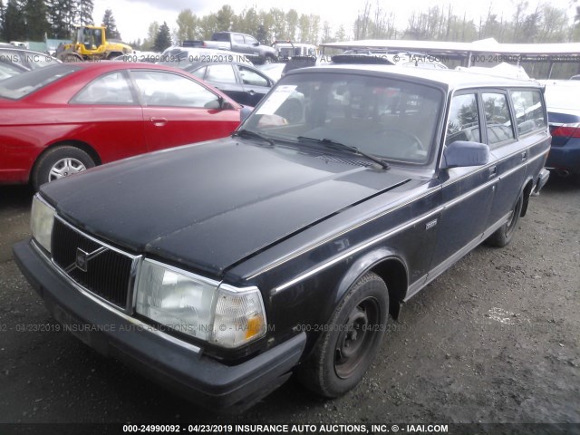 YV1AA8850M1895208 - 1991 VOLVO 240 SE BLACK photo 2