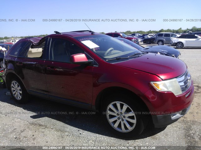 2FMDK38C67BB71755 - 2007 FORD EDGE SEL RED photo 1