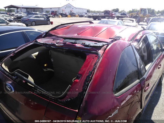 2FMDK38C67BB71755 - 2007 FORD EDGE SEL RED photo 6