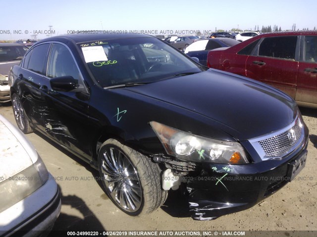 1HGCP26898A143960 - 2008 HONDA ACCORD EXL BLACK photo 1