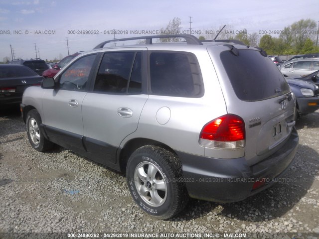 KM8SC73D76U046347 - 2006 HYUNDAI SANTA FE GLS/LIMITED SILVER photo 3