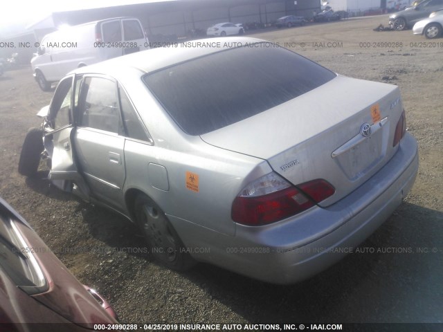 4T1BF28B53U320206 - 2003 TOYOTA AVALON XL/XLS SILVER photo 3