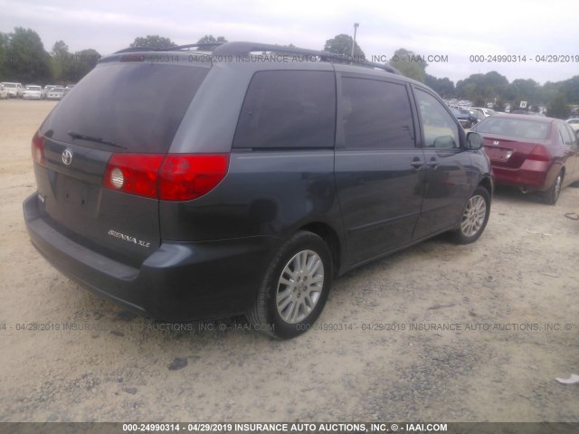 5TDZK22C78S114137 - 2008 TOYOTA SIENNA XLE/XLE LIMITED GRAY photo 4