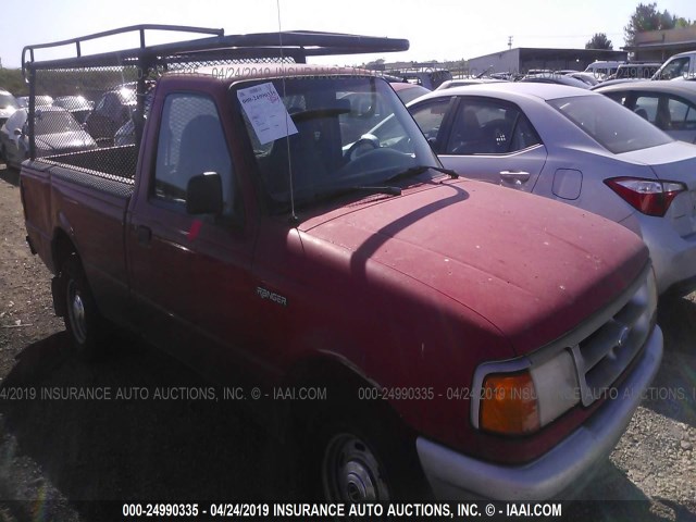 1FTCR10U4VUD03066 - 1997 FORD RANGER RED photo 1