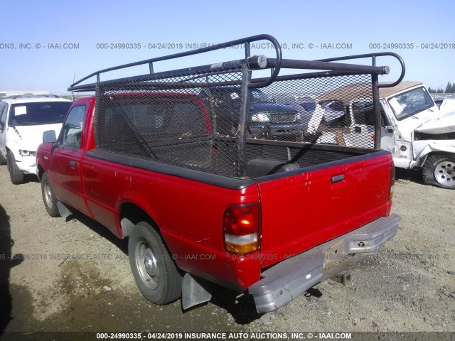 1FTCR10U4VUD03066 - 1997 FORD RANGER RED photo 3