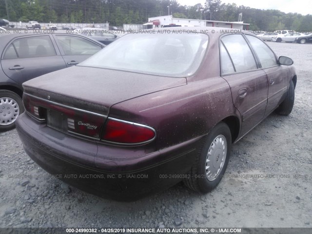 2G4WY55J9Y1116942 - 2000 BUICK CENTURY LIMITED/2000 RED photo 4