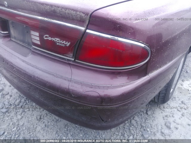 2G4WY55J9Y1116942 - 2000 BUICK CENTURY LIMITED/2000 RED photo 6